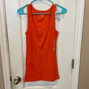 Old Navy Orange Ribbed Tank Top - Large - NWT